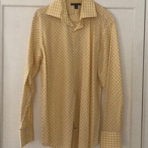 Banana republic yellow cotton dress shirt